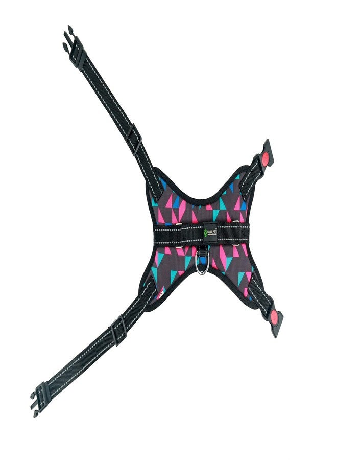 Eagle Pets Reflective Mesh Padded Dog Vest Front Range No Pull Harness with Handle, Adjustable Dog Body Belt (Retro, Large) - Image 3